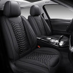 Kit Capa Para Banco de Carro em Couro Legítimo Universal Venezian + BRINDES: Tapetes Automotivos